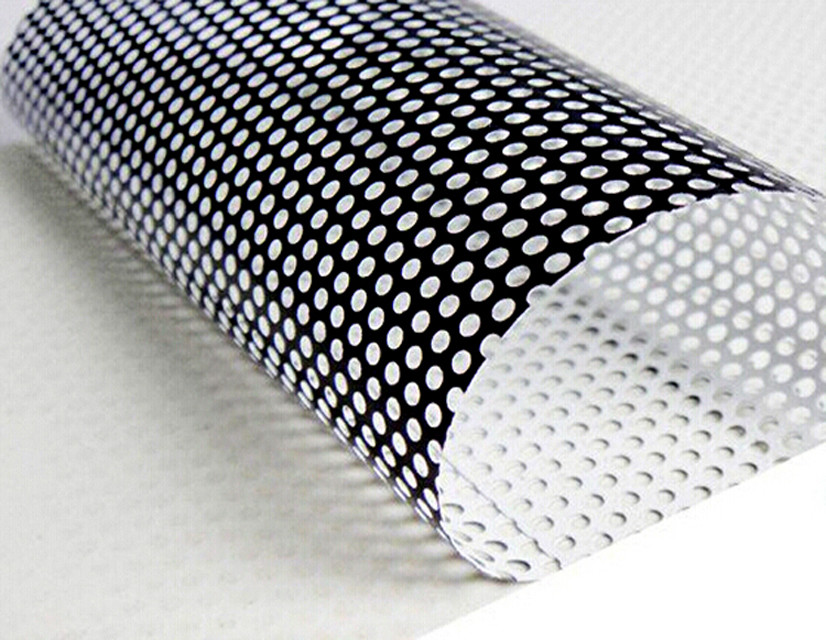Printable Perforated One Way Vision Film 1.52*50m For Window Advertisement